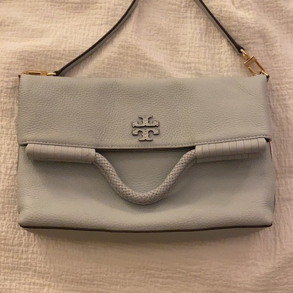 Beautiful Tory Burch Blue Leather Crossbody Purse - Picture 2 of 7